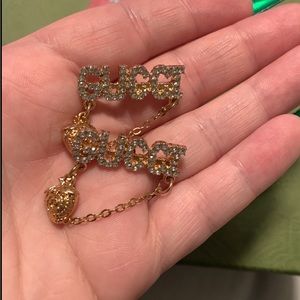 Rhinestone earrings